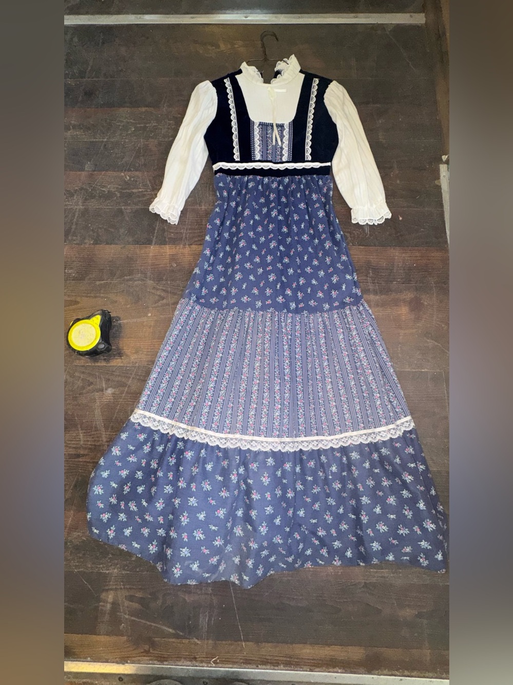 Vintage 70s Montgomery Ward Prairie Dress